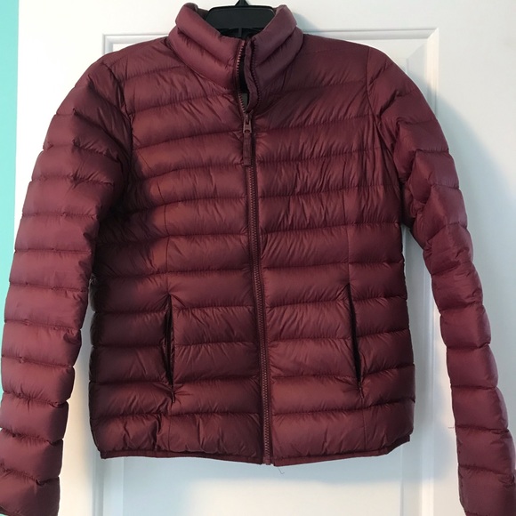 Fitch Maroon Puffer Jacket 